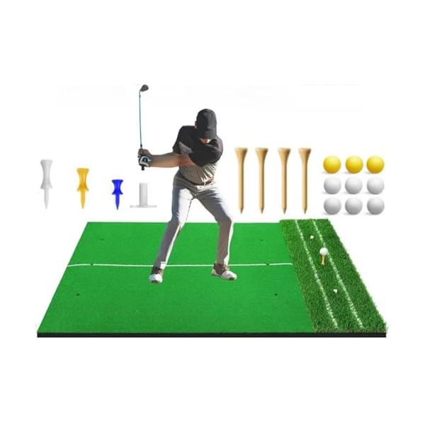 *? 高密度の環境に優しい芝 芝部分はヘタれにくいPP人工芝を採用。密度が高く丈夫なので、長くお使いいただけます。高密度のPP草は繰り返しの衝撃に耐えます。リアルな芝感と柔らかく弾力のあるマットが、本物のゴルフ場のような感覚で練習できます。...