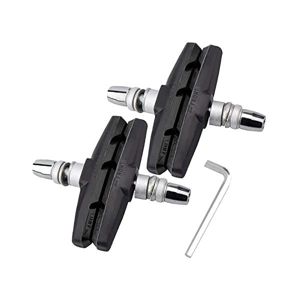 パッケージ内容 Vブレーキ*4、六角レンチ付き 。サイズ：70mm。材質：天然合成ゴム、アルミニウム。 高品質 ゴム製で、厚みが大きく、耐摩耗性がある。消音効果、除染効果にも優れ。 全天候対応 表皮には排水溝が設計されており、汚れを排除しや...