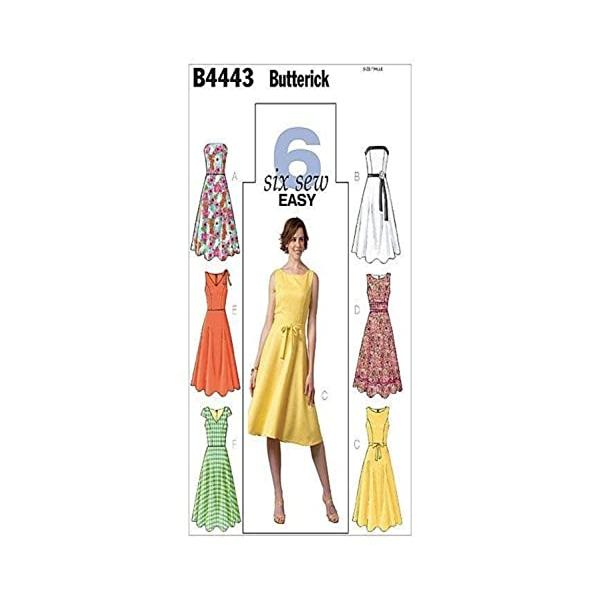 McCall Pattern  Butterick EASY 6種類のデザインワンピースの型紙セット サイズ：U8-10-12-14 *4443ホビー/手芸・画材/裁縫材料/型紙・パターン