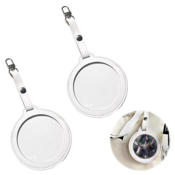 ADOFUN 缶バッジ キーホルダー 58*65mmバッジに最適 2枚入り バッジ