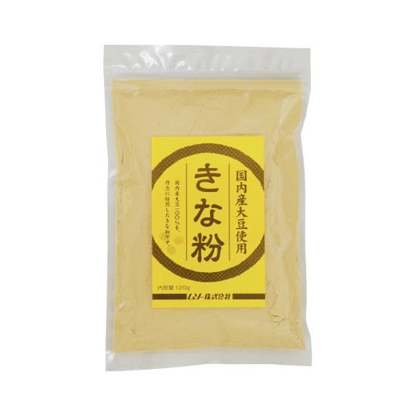 原材料:大豆(国内産)内容量:120g国内産の大豆を100%使用しています。大豆の持つ甘みと香ばしい香りの風味豊かな、きな粉です。きな粉は、大豆の栄養を丸ごと手軽に摂取していただける食品です。使用に便利なチャック袋入りです。食品・飲料・お酒...