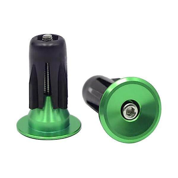 自転車ハンドルバーエンドキャップ ハンドルの内径18mm-21.9mm／外径：約22-23mmに対応ネジを締めてハンドルバーに差し込むだけ素材：アルミ合金＆プラスチック*製品内容 バーエンドキャップ *1ペア(2点)*保証期間 お届け日より...