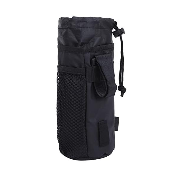 ハンドルバーにつける自転車用ドリンクホルダー です。水筒、ボトル、ペットボトルに対応しています。口は巾着型で、小型のハンドルバーバッグにもなります。内部にアルミ素材を採用。ボトルやペットボトルの保冷効果があります。自転車用ボトルケージは自転...