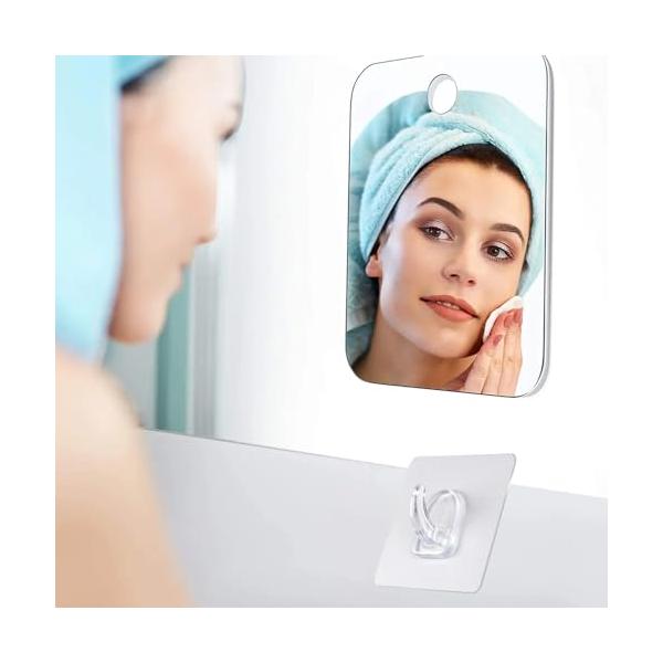 ユニークなデザイン 曇り知らずのミラーフォグシャワー。シャワーと鏡の温度が同じになるシャワーの流れの下に鏡を置くと、シャワーを浴びている間、瞬時に曇りのない体験ができます。曇りにくいデザインで、シャワーシェービングに最適です。常に霧フリース...