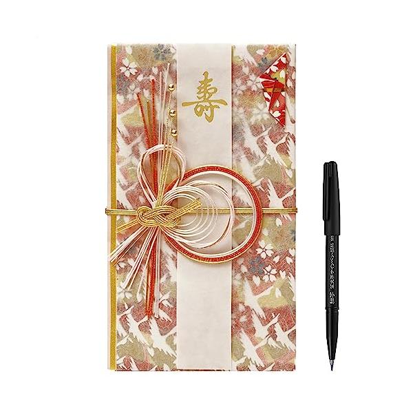 色：フローラルブルー すぐに使える 結婚式用の「ご祝儀袋」「内袋」「短冊」「筆ペン」がセットになった「すぐに使えるご祝儀袋」です。 迷わない 結婚式のご祝儀袋を「デザイン シリーズ 」と「ご祝儀金額」で迷わず簡単に選べるようになっています。...