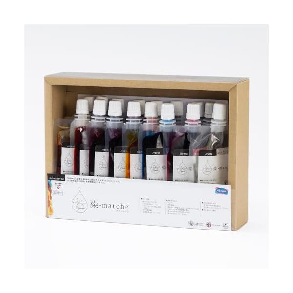 セット内容：パウチ50タイプ(50ml)15色各1ケ・カラーフィット色止め液(50ml)・作り方説明書(配色パターン付き)染まるもの：綿糸ホビー/手芸・画材/裁縫材料/染料