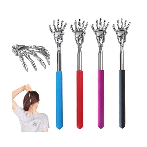 痒い所に手が届く 4段階伸縮で、かゆいところに手が届く 最長約59cmとなり、痒い時に手が届かない場所も、これがあれば楽々と解消。他人の助けは必要ありません。 耐久性優れた 本体はステンレス製で、丈夫かつ耐久性に優れ、割れる心配がありません...