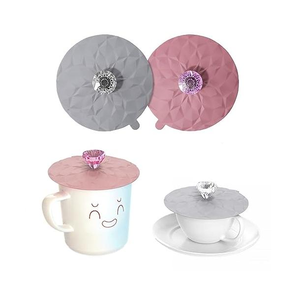 *ドリンクを保護：カップのふたの中央をシンプルに押すだけでしっかりしたシールができ、漏れを効果的に防ぎ、ほこりを寄せ付けません。あなたのホットコーヒー/アイスティーの温度を保ちます。*シリコーン 蓋：直径11CMのシリコーン製リッドは、ほと...