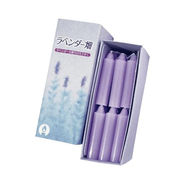 ラベンダーオイルを配合したリラックス効果のあるろうそくホーム&amp;キッチン/仏具・神具/仏前ろうそく