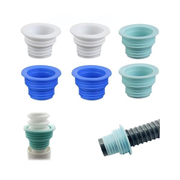 材質：シールリングはシリカゲル材料で作られ、老化防止、良好な気密性と耐食性を持っている。実用性を満足させながら、製品の寿命や耐久性にも配慮し、安心して購入・お使いいただけます。あらゆる種類の排水管に適しています：洗濯機の排水管であろうと、洗...