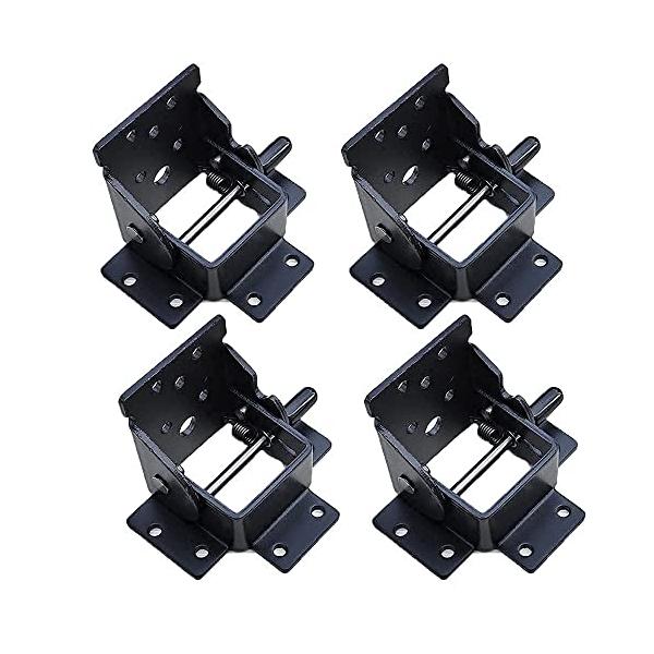 手作り家具の製作に テーブルの作成にお使いいただける折れ脚金具4個セットです。取り付けることで脚が折り畳めるようになりますのでコンパクトに収納できます。取付ネジも付属しており、すぐに取付ができます。 様々な用途に 座卓や勉強机の天板の取付の...