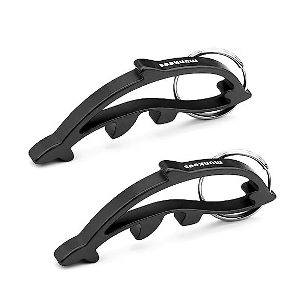 ボトルの開口部をユニークにします。軽量でポータブル、アルミ合金製、キーリング付き。2個パック。 陽極酸化着色、色あせしにくい。munkeesブランド、クリエイティブなガジェットに焦点を当てています。ホーム＆キッチン/キッチン用品/ワイン・酒...