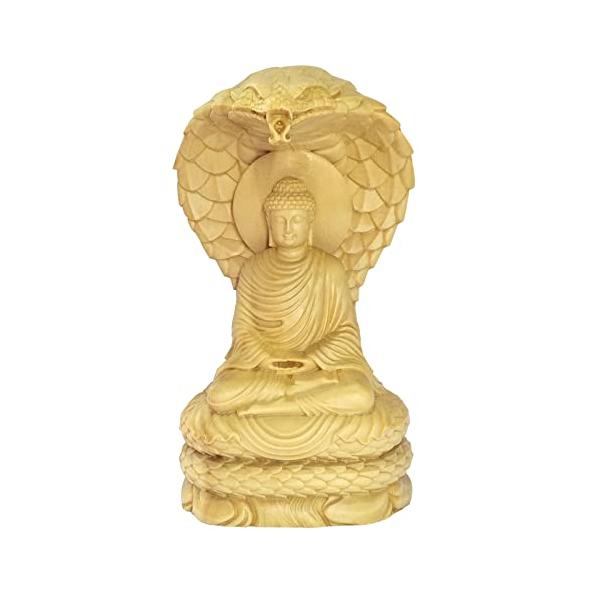 * 製品材質：桧木 ヒノキ  / 重量：約186g / 製品サイズ：高さ：16cm 巾：8.6cm 奥行：6.8cm / 16cm仏像 − 高さが低いので、コンパクトな仏壇や内部の高さに制限のある仏壇に最適です。 / 手作業で測ったので少し...