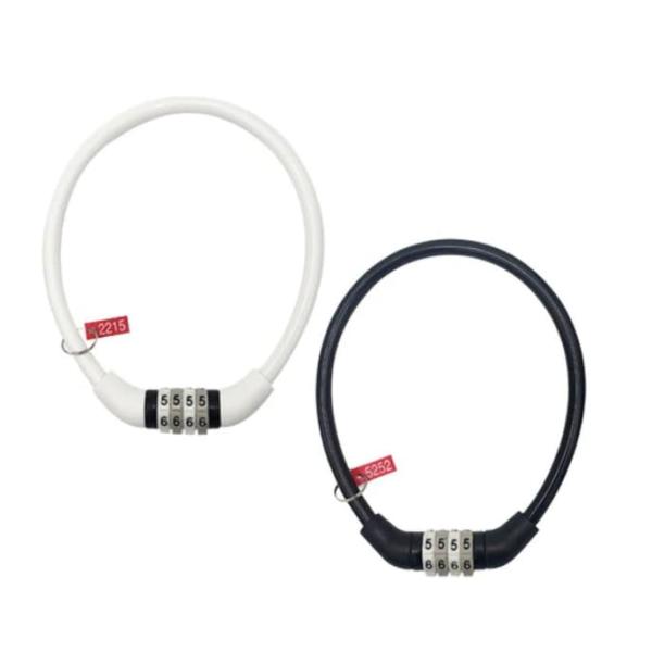 こちらの商品は、番号があらかじめ決まっている４桁のダイヤルロック式の自転車の鍵です。 番号を自分で設定せずに、すぐに使えます。 番号は変更できないので、自分だけのわかる場所に保管しておきましょう。番号は予め決まっています。スポーツ＆アウトド...