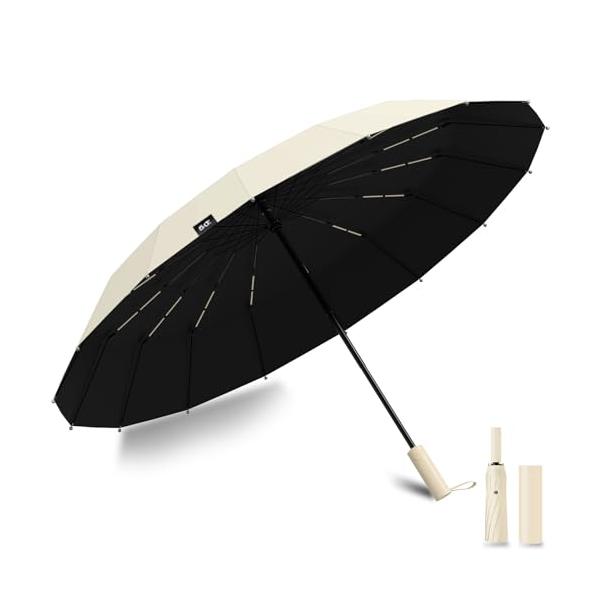 自動開閉機能: ワンタッチで傘を簡単に開閉できます。 頑丈な16本骨: 強風や豪雨にも耐える丈夫な構造です。 超撥水・遮光・遮熱: 雨や日差しから効果的に保護されます。 紫外線遮蔽: UVカット機能で肌の健康を守ります。 携帯便利: 収納カ...