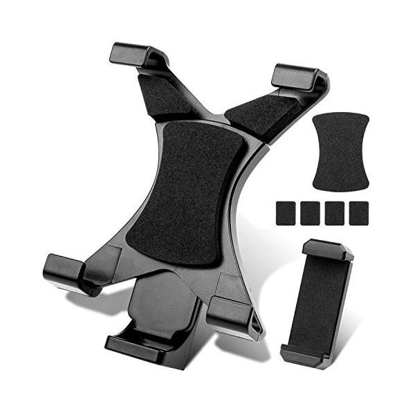 三脚・一脚用ネジアダプター仕様  ipad 三脚アタッチメントタブレットサイズ：113ｍｍ*155ｍｍ*48ｍｍ　携帯電話ホルダーサイズ：80ｍｍ*30ｍｍ*6ｍｍ　素材：ABS樹脂/銅(ネジ /スポンジ　ネジ穴：1/4インチ　ロック方式 ...