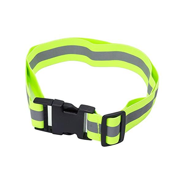光を反射して明るく光り、自分の存在をアピールすることで周りからの視認性を向上させてより安全に。プラスチック製のバックル式で、簡単に装着が可能です。伸縮性のストレッチ素材のため、ちょうどよい締めつけ感でフィットします。長さ調整もできるので、た...