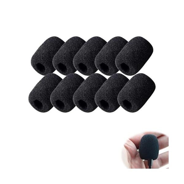 パッケージ内容 数量：10個  サイズ ：高さ約20mm、幅約15mm、内径約6mm 色 ：ブラック 素材特性 高密度のスポンジ素材で、しっとりとした質感と心地よい手触りを提供します。 多用途の防音効果 この製品は会話時の息や風を効果的に遮...