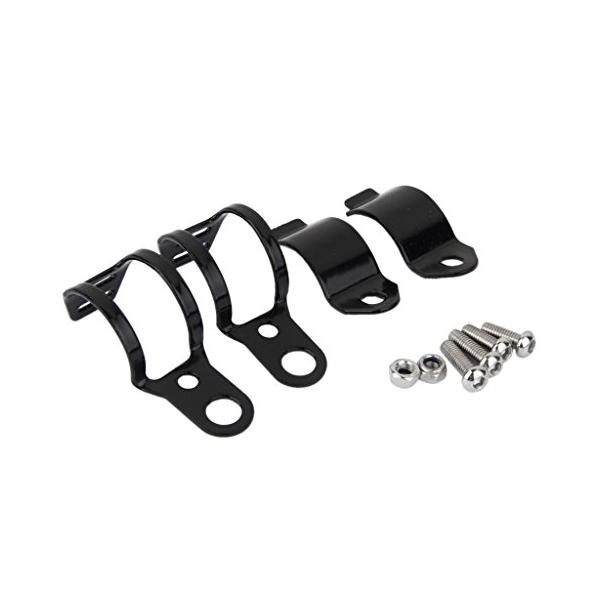 ブランドの新しい、高品質信号の取付金具を回し取り付けルトが付属しています。ホンダ、カワサキ、スズキ、ヤマハ、トライアンフなど30*45ミリメートル直径フォーク材質：メタル車＆バイク:バイクアクセサリ:マウントステー・ホルダー