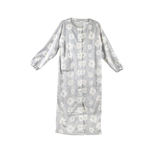 製造：中国素材：ポリエステル100％サイズ：約130cm丈長めの丈で足元まですぽっりあったか、袖口ゴム仕様でしっかり防寒、何かと便利なポケット付きのルームウェア「だらんけっと」。これ1枚であったかリラックス。前ボタン付きでもすっぽりかぶって...