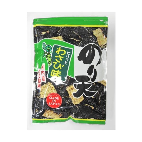 原材料：小麦粉 国内製造 、植物油脂、のり、でん粉、卵白 卵を含む 、わさびシーズニング、食塩、香辛料、卵殻粉／調味料 アミノ酸等 、香辛料抽出物、甘味料 ステビア、カンゾウ 商品サイズ(高さx奥行x幅):9cm*40cm*27.5cm食品...