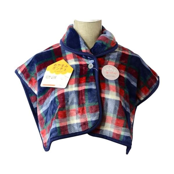 衿つきで首もぽかぽか。 ボタンを閉めれば寝返りしてもあったか安心。 素材：ポリエステル100% サイズ：約40cm丈 原産国：中国ホーム＆キッチン/寝具/毛布 ・タオルケット/着る毛布・かい巻き