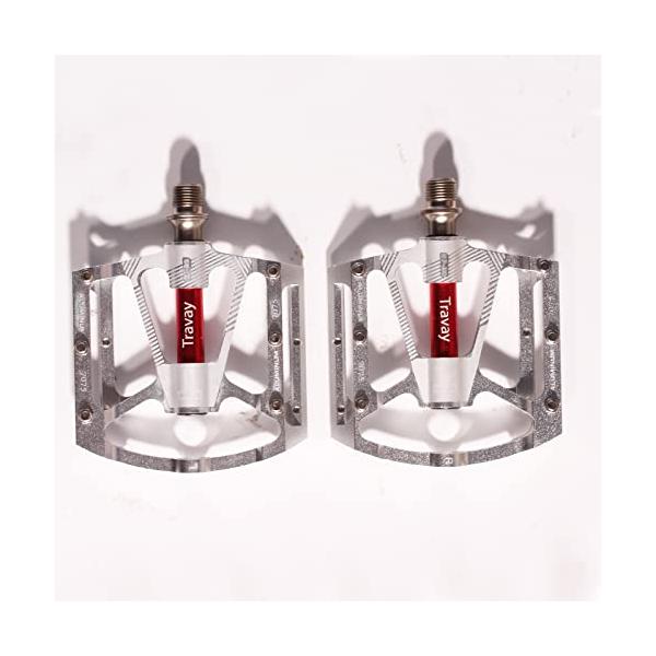 仕様 軸サイズ：9/16インチ。286g/セット。ピン:6本(各面) 3つ密封式ベアリング 薄型割には剛性があり回転は滑らかで漕ぎやすいです。防水防塵設計は長持ちに使用することを可能させます。 特別な新素材 アルミ材質の踏み面*カーボンファ...