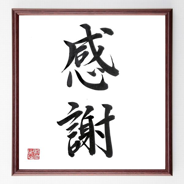 書道色紙 名言 感謝 額付き 直筆済み B0341 直筆書道の名言色紙ショップ千言堂 通販 Yahoo ショッピング
