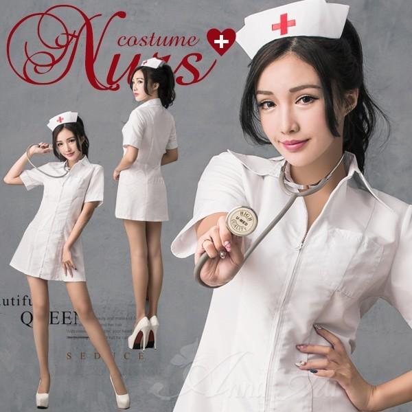 コスプレ ナース レディース セクシー 看護師 看護婦 女医 医者 ドクター 白衣 制服 ミニスカ ワンピース コスチューム 可愛い ハロウィン 衣装 仮装