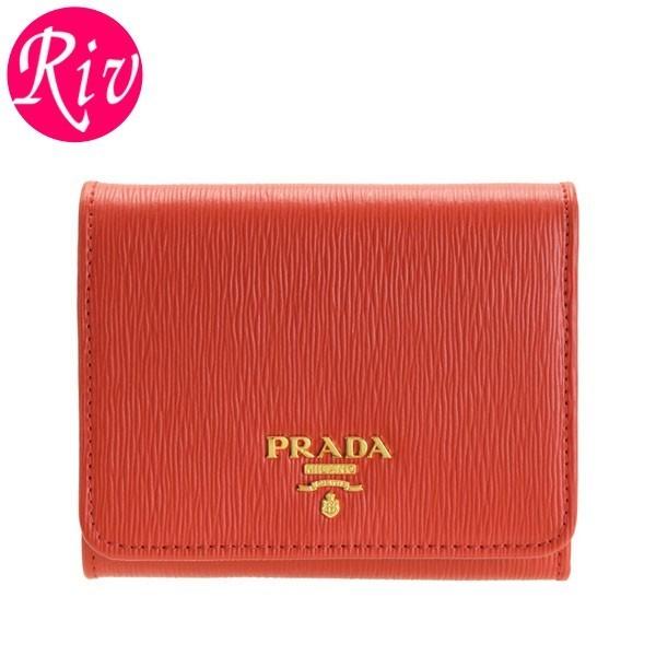 PRADA プラダ 財布 三つ折り財布 ミニ コンパクト アウトレット
