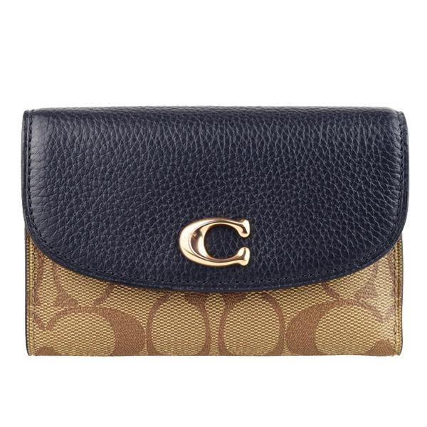 COACH（コーチ） 財布 折財布 二つ折り シグネチャー アウトレット