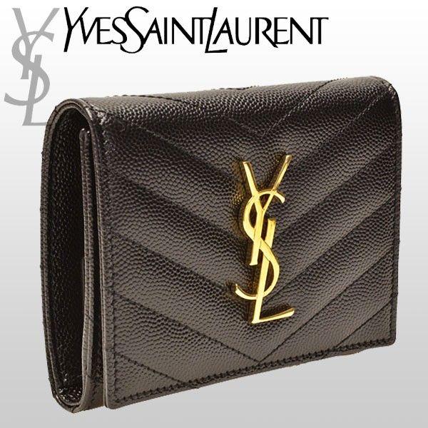Yves Saint Laurent（イヴ・サンローラン） サンローラン パリ 財布 三
