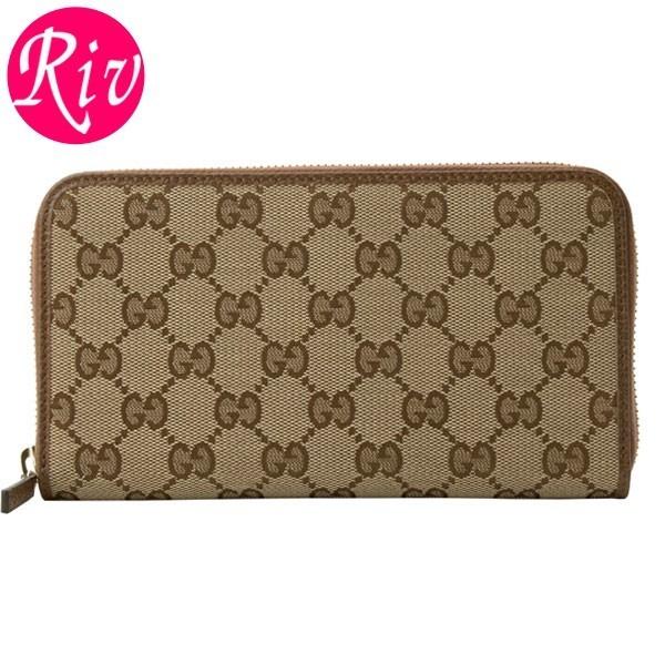 GGキャンバス グッチ GUCCI 長財布 ラウンドファスナー