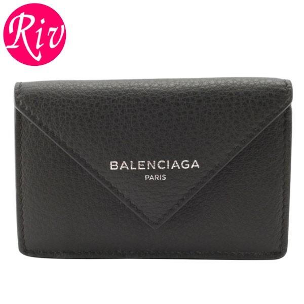 バレンシアガ 3つ折り財布 391446 レザー BALENCIAGA(バレンシアガ) / 3つ折り財布/レザー/NVY/無地/レディース
