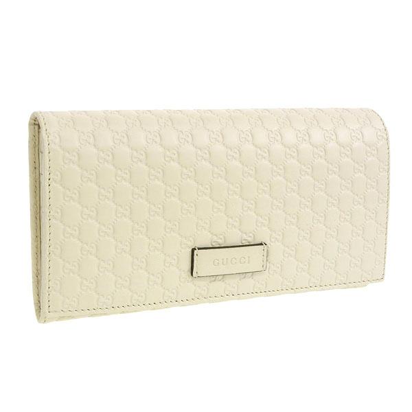 GUCCI（グッチ） 長財布 財布 レザー ホワイト レディース 449396bmj1g