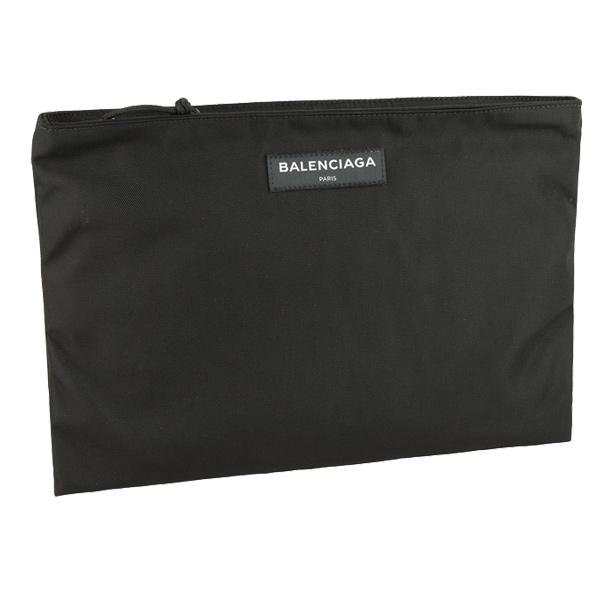 BALENCIAGA レザー クラッチバッグ 黒 BALENCIAGA（バレンシアガ） クラッチバッグ ポーチ メンズ