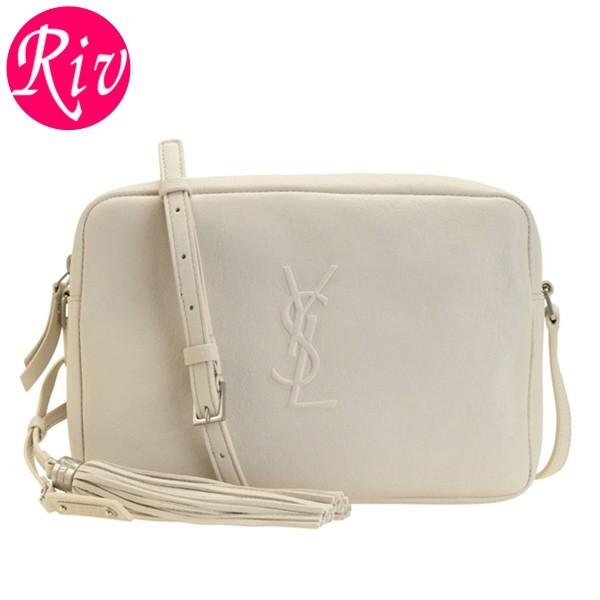 【サンローラン】 タッセル付き ショルダーバッグ シルバーYSLロゴ正規品 サンローラン】 タッセル付き ショルダーバッグ シルバーYSLロゴ正規品