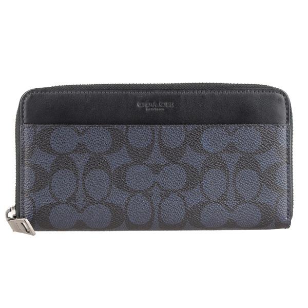 COACH（コーチ） 財布 長財布 ラウンドファスナー メンズ シグネチャー