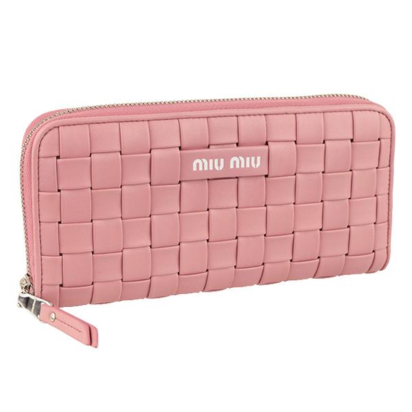 ミュウミュウ MIUMIU 財布 長財布 ラウンドファスナー アウトレット 