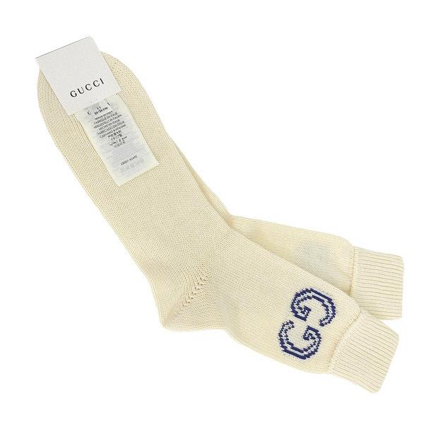 GUCCI（グッチ） 靴下 ソックス 小物 コットン ベージュ Lサイズ