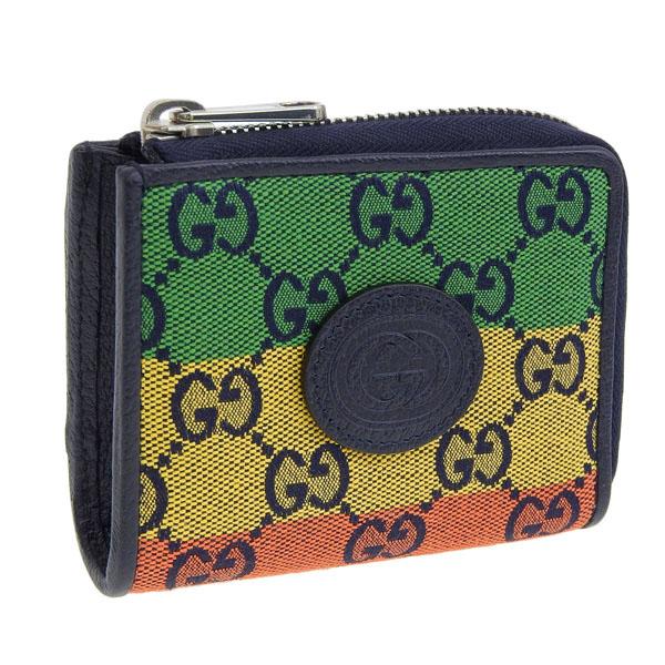 GUCCI 2016年製二つ折り財布 GUCCI（グッチ） 財布 折財布 二つ折り 財布 マルチカラー メンズ