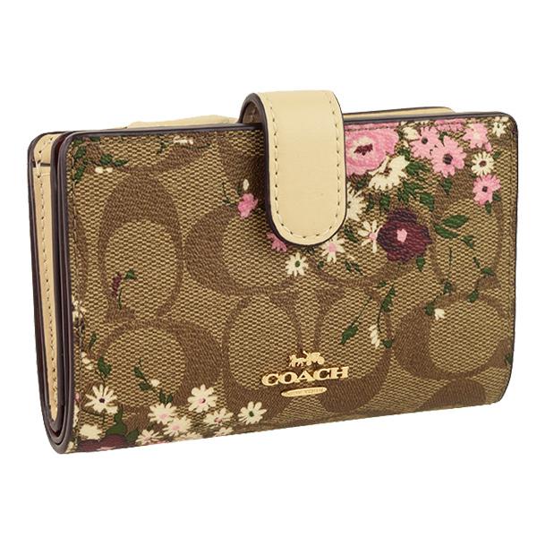 COACH（コーチ） 財布 折財布 二つ折り シグネチャー 花柄