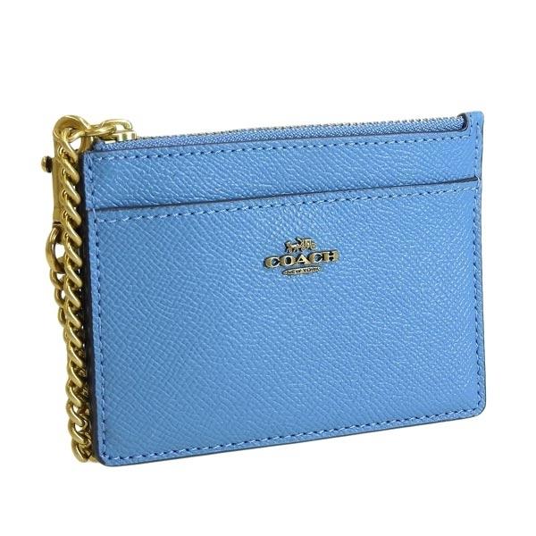 COACH（コーチ） カードケース 定期入れ パスケース ブルー レディース