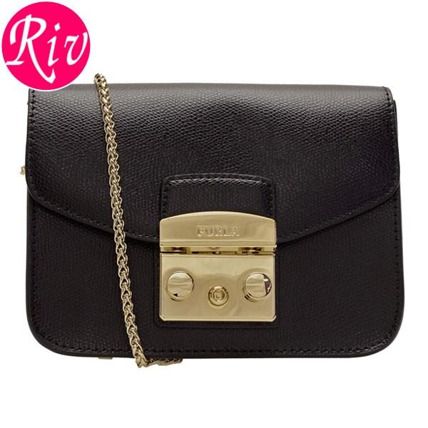 FURLA(フルラ)斜め掛けバック　ショルダーバッグ Furla(フルラ) グレン レザー NERO 黒 ブラック GLENN Shoulder