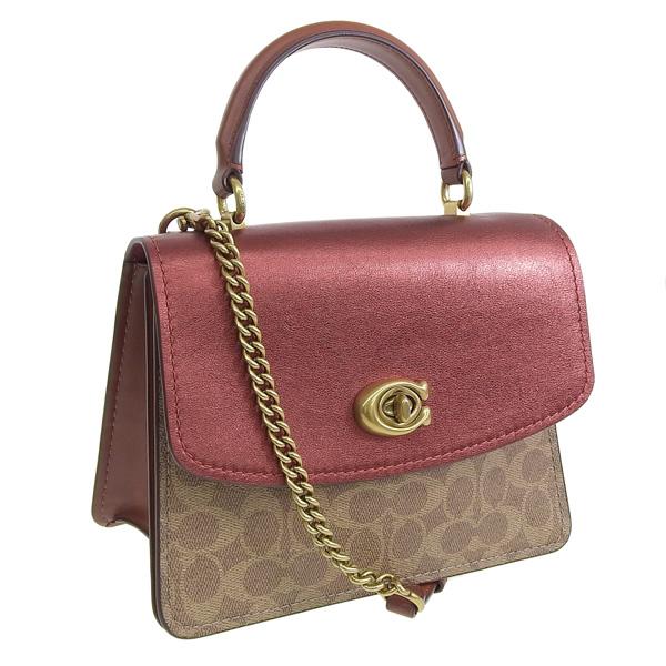 COACH コーチ 2Wayバッグ ハンド バッグ ショルダーバッグ レッド  