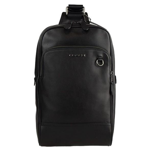 コーチ オールドコーチ ボディバッグ スリングバッグ ブラック レザー COACH（コーチ） ボディーバッグ スリングバッグ メンズ アウトレット
