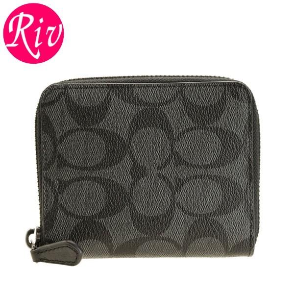 COACH（コーチ） ラウンドファスナー折財布 シグネチャー メンズ