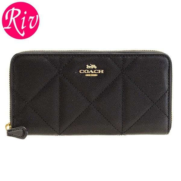 COACH（コーチ） 財布 長財布 ラウンドファスナー キルティング