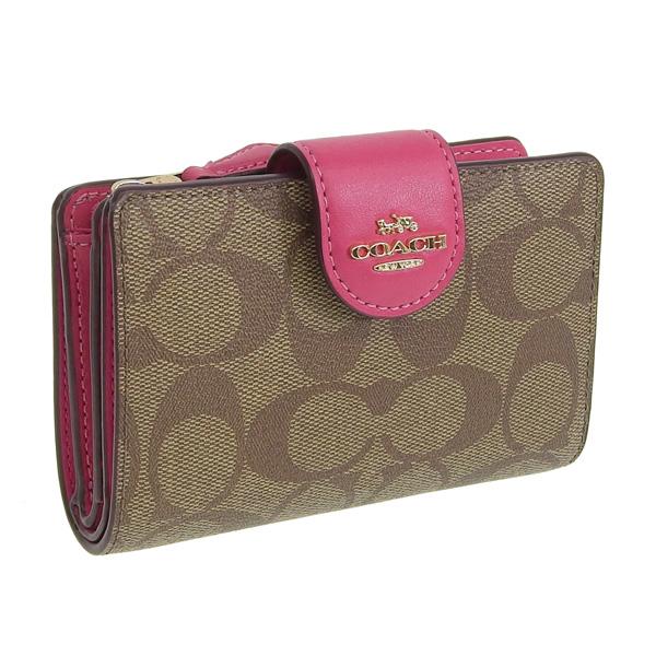 COACH（コーチ） 財布 折財布 二つ折り 財布 レザー カーキ ボールト