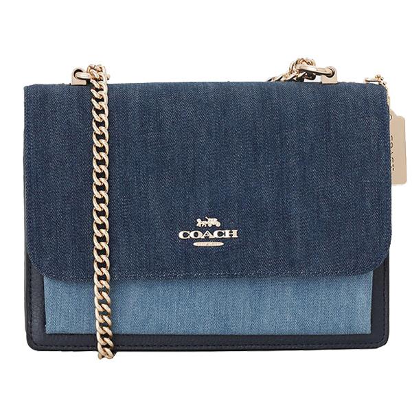【新品同様】コーチ coach レザー デニム ショルダーバッグ C2831 COACH（コーチ） バッグ ショルダーバッグ 斜めがけ チェーン